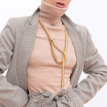 Load image into Gallery viewer, Gold Mesh Endless Snake Chain
