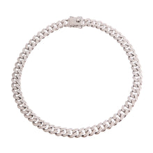 Load image into Gallery viewer, Silver Locked Cuban Chain
