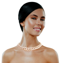 Load image into Gallery viewer, Gold Heavy Locked Cuban Chain
