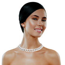 Load image into Gallery viewer, Silver Heavy Locked Cuban Chain
