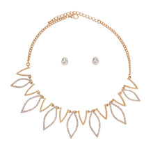 Load image into Gallery viewer, Gold Marquise Stone Collar Necklace
