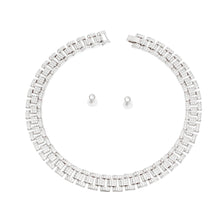 Load image into Gallery viewer, Iced Silver Watch Band Chain Necklace
