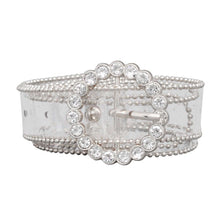 Load image into Gallery viewer, Silver Crystal Transparent Belt
