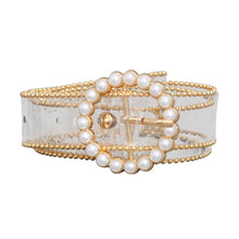 Load image into Gallery viewer, Gold Pearl Transparent Belt
