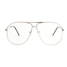 Load image into Gallery viewer, Silver Aviator Blue Light Glasses
