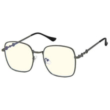 Load image into Gallery viewer, Hematite Blue Light Square Glasses
