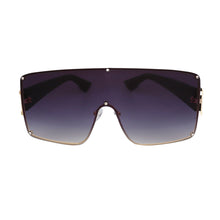 Load image into Gallery viewer, Black Gradient Square Visor Sunglasses
