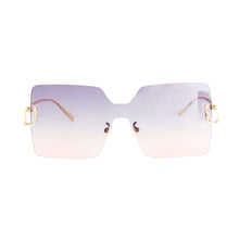 Load image into Gallery viewer, Gray One Piece Square Sunglasses
