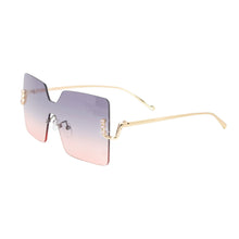 Load image into Gallery viewer, Gray One Piece Square Sunglasses
