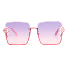 Load image into Gallery viewer, Pink Square Clover Sunglasses
