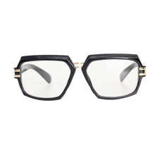 Load image into Gallery viewer, Retro Black Gold Clear Glasses
