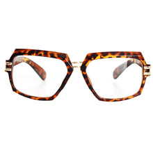 Load image into Gallery viewer, Retro Tortoise Gold Clear Glasses
