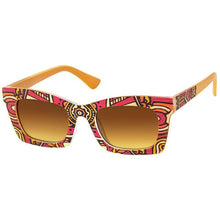 Load image into Gallery viewer, Brown Graphic Print Sunglasses
