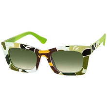 Load image into Gallery viewer, Green Graphic Print Sunglasses
