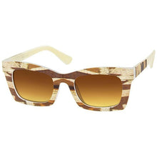 Load image into Gallery viewer, Light Brown Graphic Print Sunglasses

