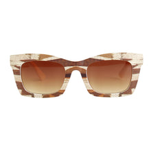 Load image into Gallery viewer, Light Brown Graphic Print Sunglasses
