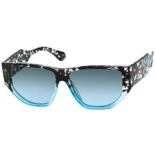 Load image into Gallery viewer, Blue Tortoise Geometric Sunglasses
