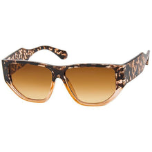 Load image into Gallery viewer, Brown Tortoise Geometric Sunglasses
