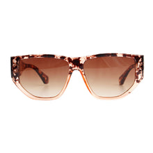 Load image into Gallery viewer, Brown Tortoise Geometric Sunglasses
