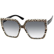 Load image into Gallery viewer, Black Snake Square Sunglasses
