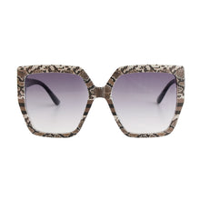 Load image into Gallery viewer, Black Snake Square Sunglasses
