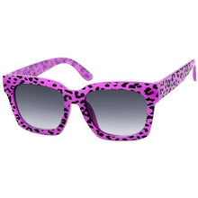 Load image into Gallery viewer, Purple Leopard Kids Wayfarer Sunglasses
