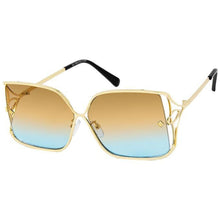 Load image into Gallery viewer, Blue Retro Square Sunglasses

