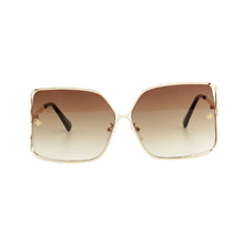 Load image into Gallery viewer, Brown Retro Square Sunglasses
