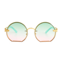 Load image into Gallery viewer, Green Round Flat Sunglasses
