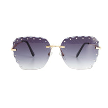 Load image into Gallery viewer, Black Diamond Cut Sunglasses
