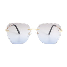 Load image into Gallery viewer, Blue Diamond Cut Sunglasses

