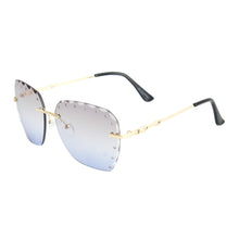 Load image into Gallery viewer, Blue Diamond Cut Sunglasses

