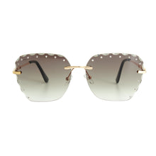 Load image into Gallery viewer, Olive Diamond Cut Sunglasses
