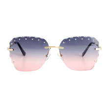 Load image into Gallery viewer, Pink Diamond Cut Sunglasses
