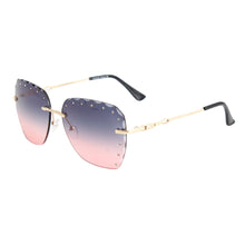 Load image into Gallery viewer, Pink Diamond Cut Sunglasses
