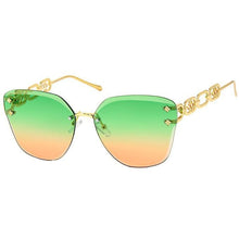 Load image into Gallery viewer, Green Clover Chain Arm Sunglasses
