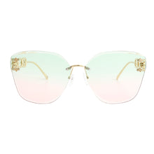Load image into Gallery viewer, Green Clover Chain Arm Sunglasses
