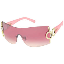 Load image into Gallery viewer, Pink Gold Circle Sunglasses
