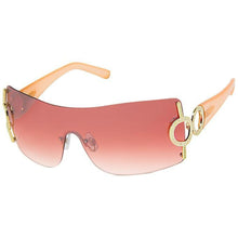 Load image into Gallery viewer, Red Gold Circle Sunglasses
