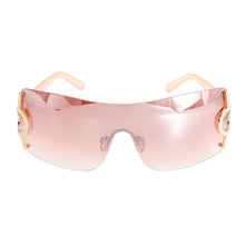 Load image into Gallery viewer, Red Gold Circle Sunglasses
