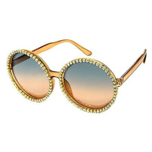 Load image into Gallery viewer, Brown Round Stone Sunglasses
