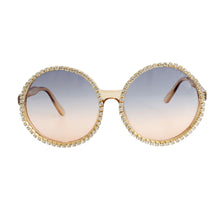 Load image into Gallery viewer, Brown Round Stone Sunglasses
