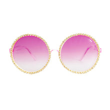 Load image into Gallery viewer, Purple Round Stone Sunglasses
