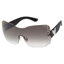 Load image into Gallery viewer, Black Silver Rimless Butterfly Sunglasses
