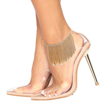 Load image into Gallery viewer, Gold Tassel Drop Anklet
