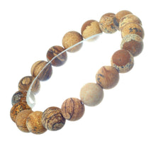 Load image into Gallery viewer, Brown Stone 10mm Bracelet
