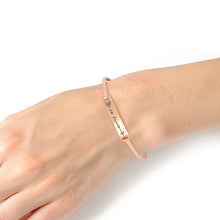 Load image into Gallery viewer, Be Brave Gold Hook Bangle
