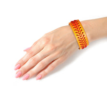 Load image into Gallery viewer, Mustard Yellow Softball Snap Bracelet
