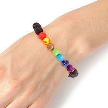 Load image into Gallery viewer, 8mm Color Therapy Lava Bracelet

