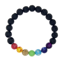 Load image into Gallery viewer, 8mm Color Therapy Lava Bracelet
